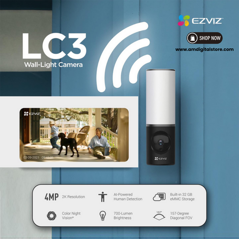 Ezviz LC3 Wall-Light Camera