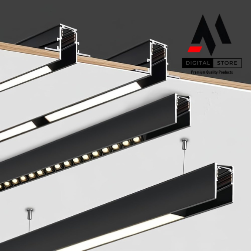Magnetic Track Profile Aluminium Channel Length 10 feet